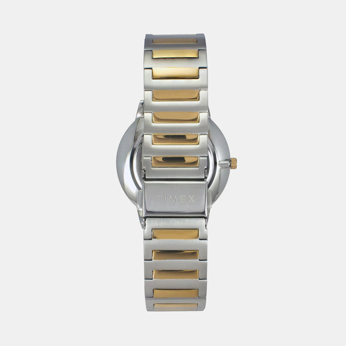 Fashion Men Quartz Silver Dial Analog Stainless Steel Watch TWEG21904
