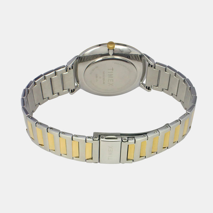 Fashion Men Quartz Silver Dial Analog Stainless Steel Watch TWEG21904