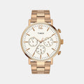 Fashion Men Quartz Silver Dial Multi-Function Stainless Steel Watch TWEG20009