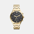 Fenmore Men Quartz Black Dial Multi-Function Stainless Steel Watch BQ2366