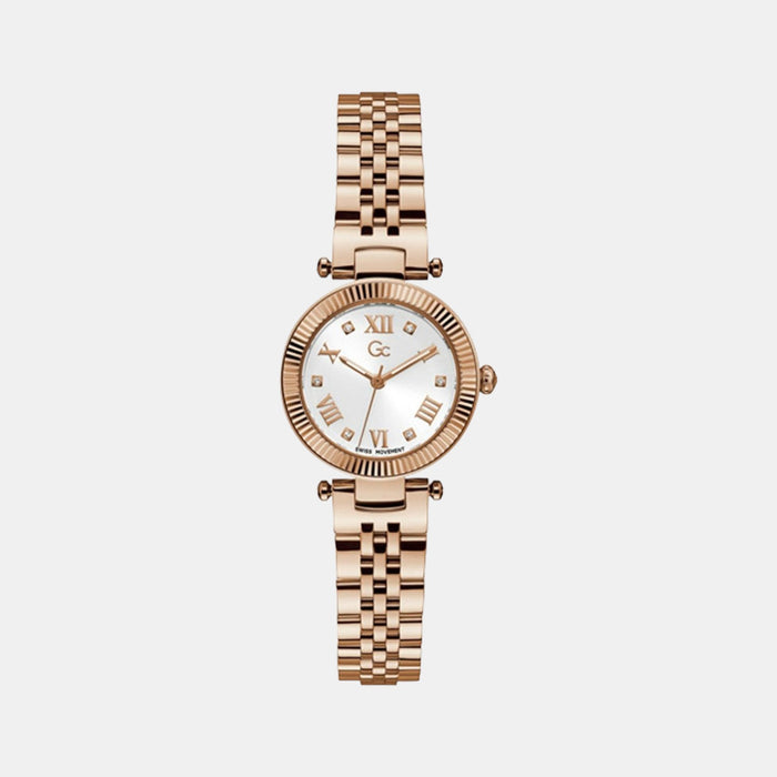 GC Round White Analog watch
