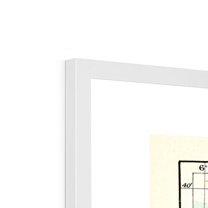 Fort William Map Print | My Happy Place White - Framed