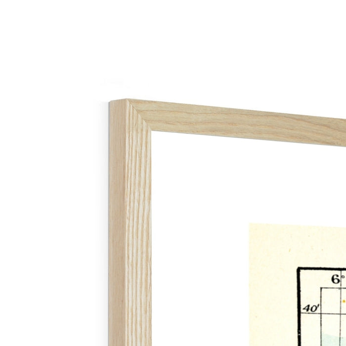 Fort William Map Print | My Happy Place White - Framed