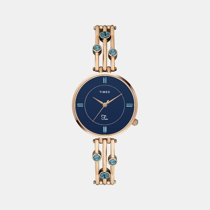 Timex Round Blue Analog watch