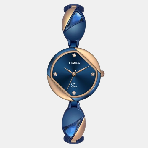 Timex Round Blue Analog watch