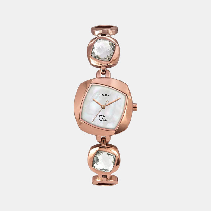 Timex Round White Analog watch