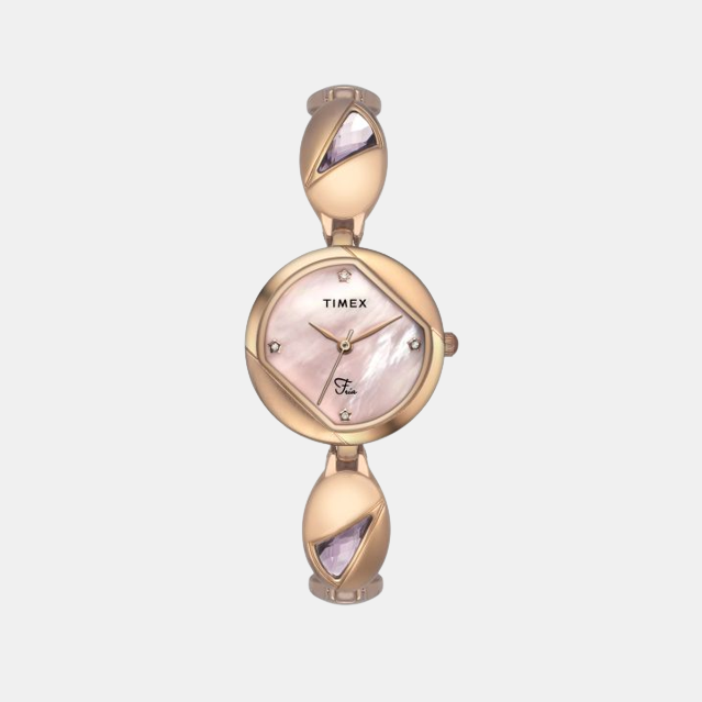 Timex Round Pink Analog watch