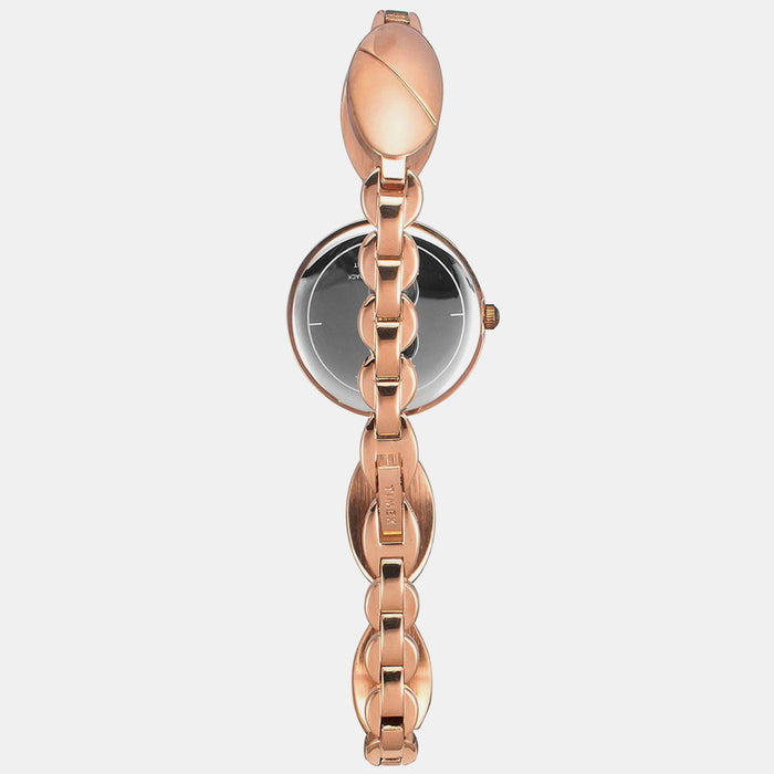 Fria Women Quartz Mother Of Pearl Dial Analog Brass Watch TWEL16302
