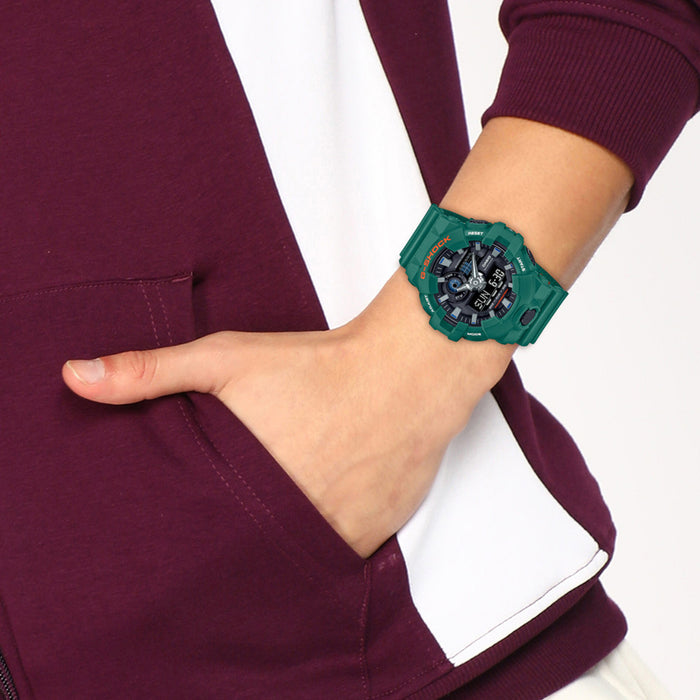 G-Shock Men Quartz Black Dial Analog-Digital Resin Watch G1300