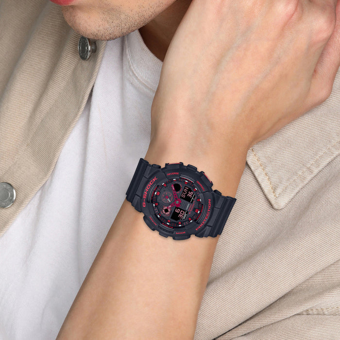 G-Shock Men Quartz Black Dial Analog-Digital Resin Watch G1310