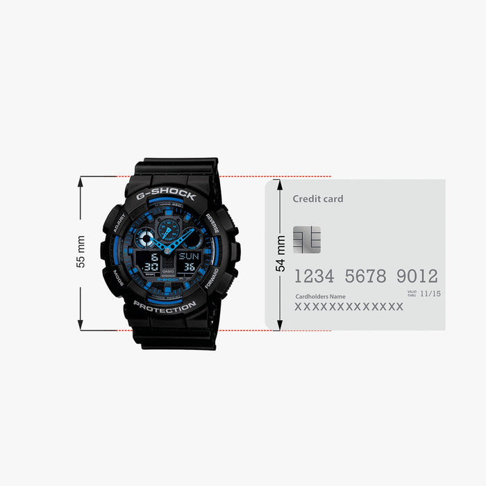 G-Shock Men Quartz Black Dial Analog-Digital Resin Watch G271