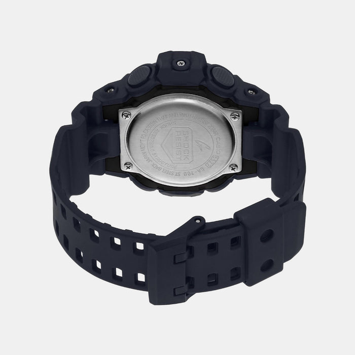 G-Shock Men Quartz Black Dial Analog-Digital Resin Watch G715