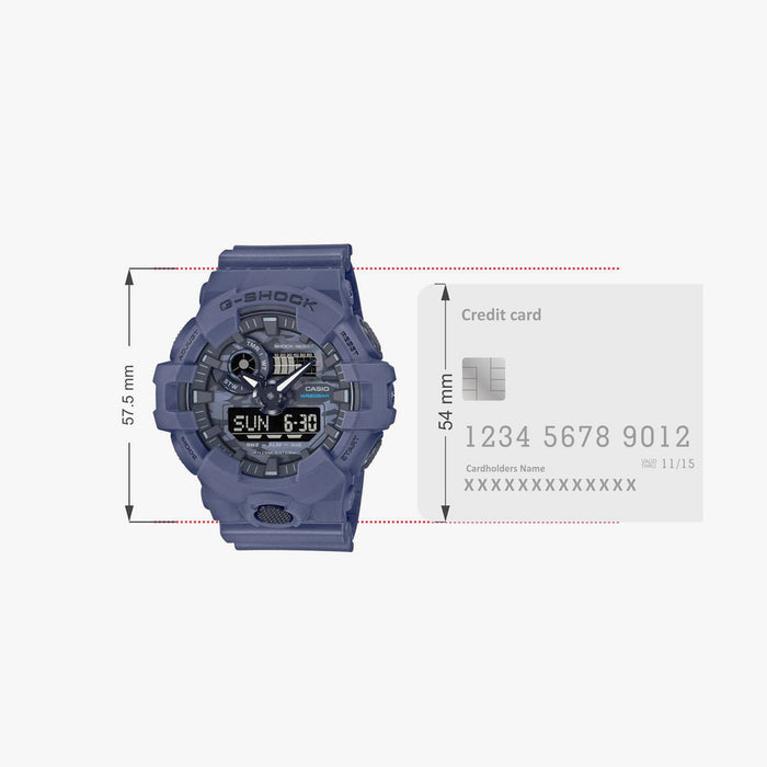 G-Shock Men Quartz Blue Dial Analog-Digital Resin Watch G1210