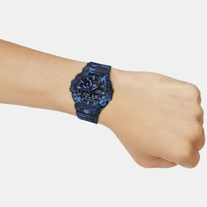 Casio 44 mm Blue Quartz watch