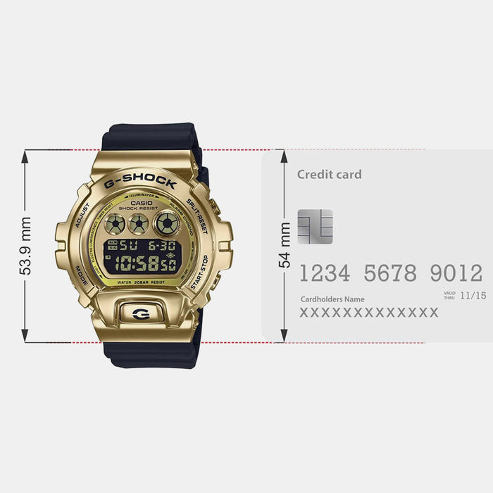 G-Shock Men Quartz Gold Dial Digital Resin Watch G1027