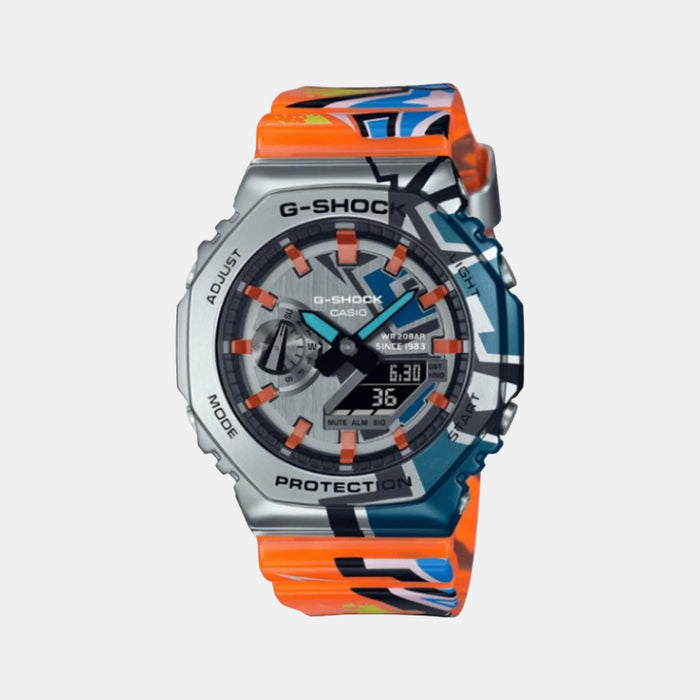 Casio Rectangular Two Tone Analog watch