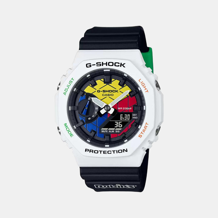 Casio Round Two Tone Analog-Digital watch