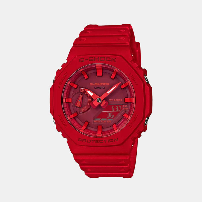 Casio Round Red Analog-Digital watch