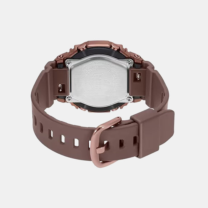G-Shock Women Quartz Rose Gold Dial Analog-Digital Resin Watch G1284
