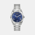 Guess Round Blue Analog watch