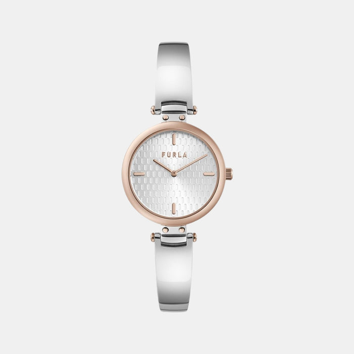 Furla Round Silver Analog watch