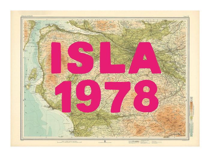 Glasgow Personalised Map Print | Custom Map of Glasgow | Pink Hand Drawn Font - Unframed Wall Art