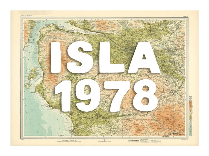 Framed map print of Glasgow with a white hand drawn font for custom text, featuring a simple, elegant black frame.