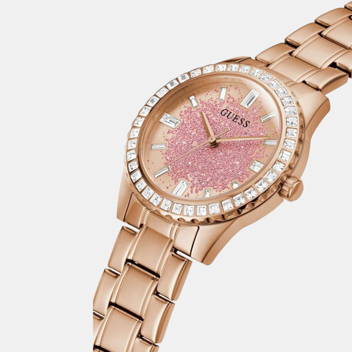 Guess Stainless Steel Round watch