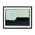 Headland Point Print | Modern Seascape Painting - Framed | Beach House Art | Painting of a Cornwall headland or Pentire