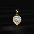Heart Shaped Diamond Halo Pendant | Earthly Jewels