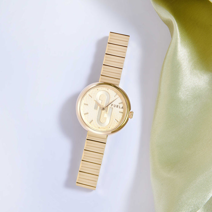 Heritage Women Quartz Champagne Dial Analog Stainless Steel Watch WW00005009L2