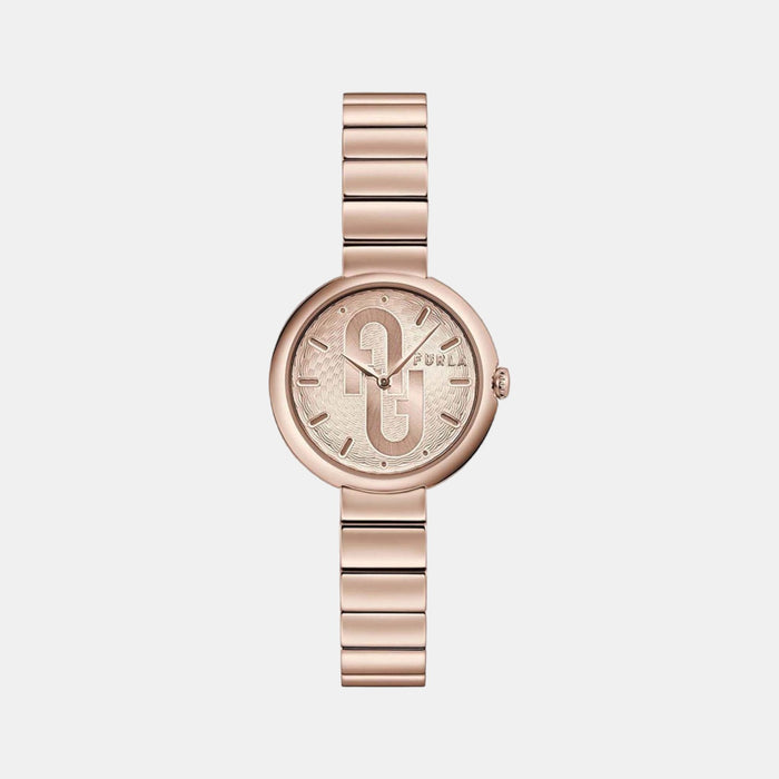 Furla Round Rose Gold Analog watch