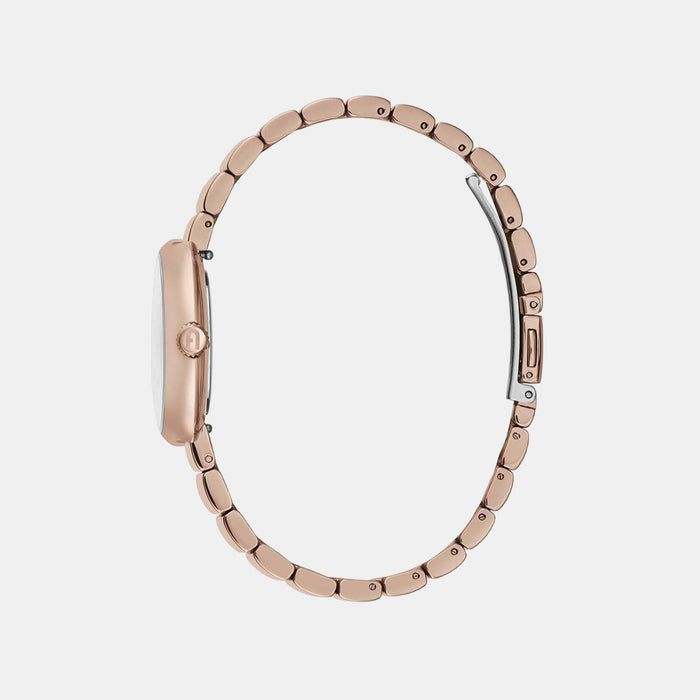 Furla Women Round Rose Gold watch