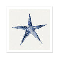 Indigo Dot Watercolour Starfish Painting | Starfish Art - Unframed Wall Art