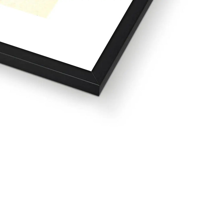 Framed personalised vintage map art print of the Isle of Wight with white font - Framed wall art
