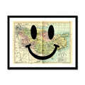 Kent Makes Me Happy (Kent Map) Vintage Map Art - Framed - Beach House Art
