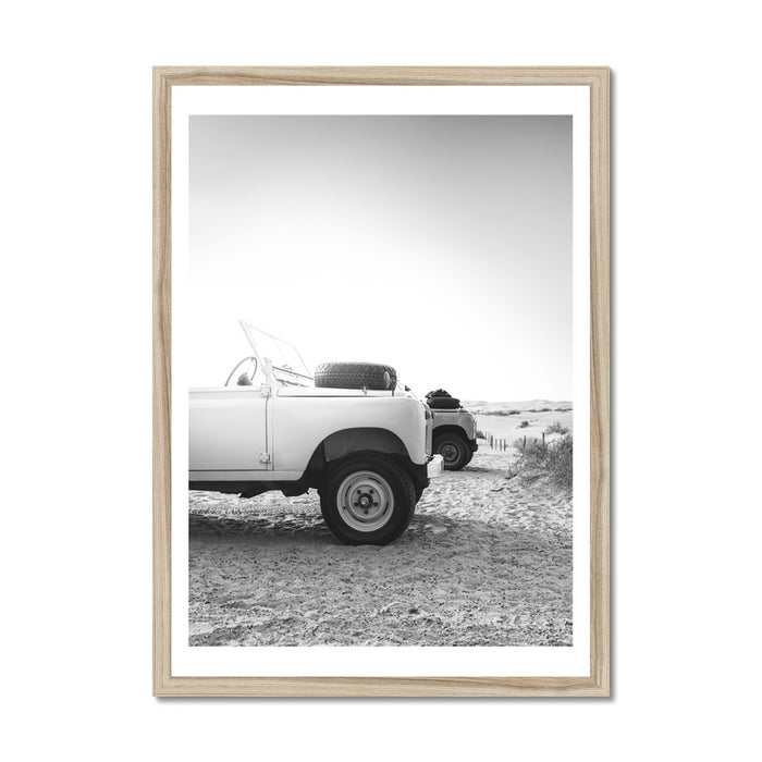 Land Rover Defender Beach at Dawn Photography Print - Unframed