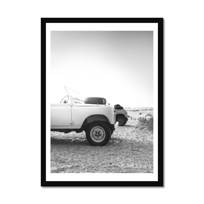 Land Rover Defender Beach at Dawn Photography Print - Unframed