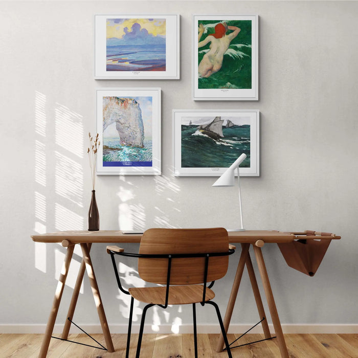Le Manneporte (Monet) - Framed Print Wall Art 45.00 Beach House Art