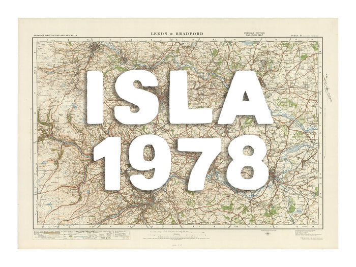 Leeds Personalised Map Print | Custom Map of Leeds | White Hand Drawn Font - Framed Wall Art