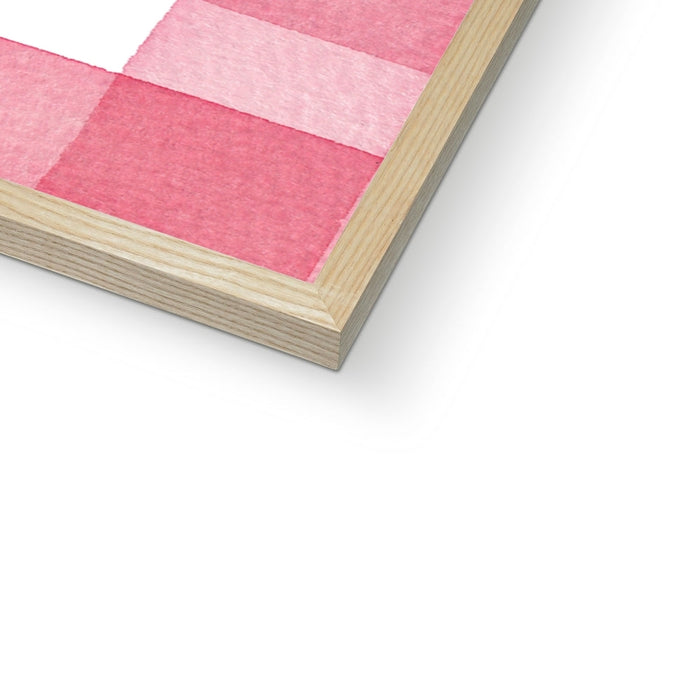 Lemon Painting on Red Gingham | Kitchen Wall Art - Unframed