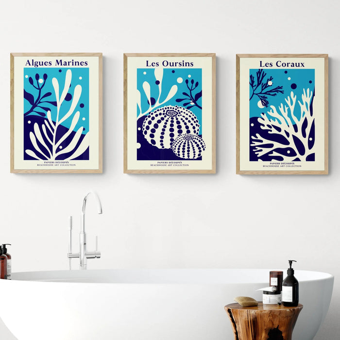 Les Coraux - Graphic Wall Art - Unframed - Beach House Art