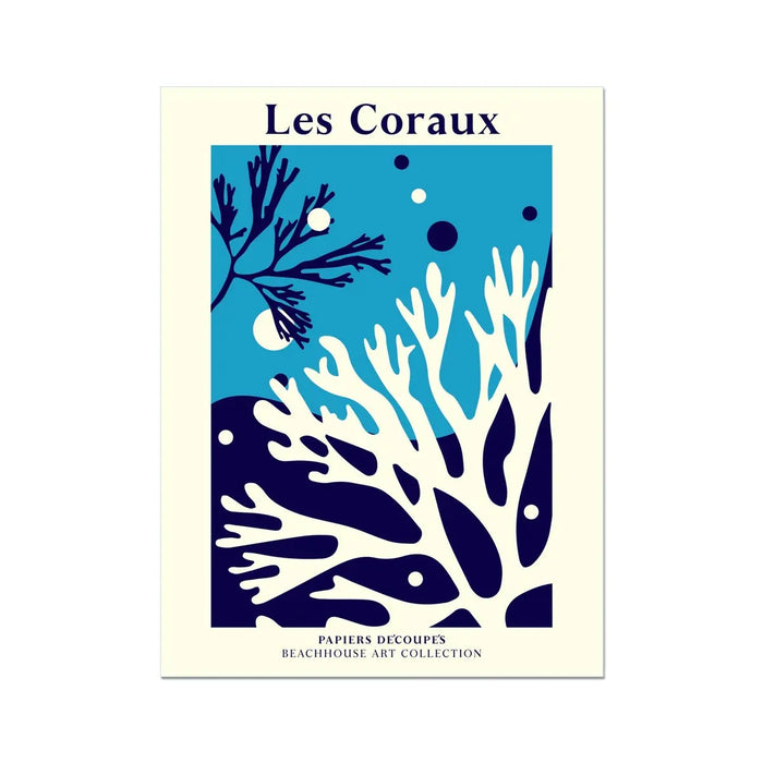 Les Coraux - Coral Art Print - Unframed - Beach House Art