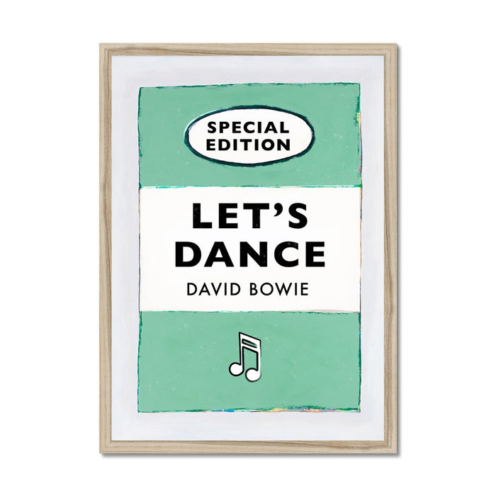Let's Dance (Jade) Lyric Book Cover Print - Unframed