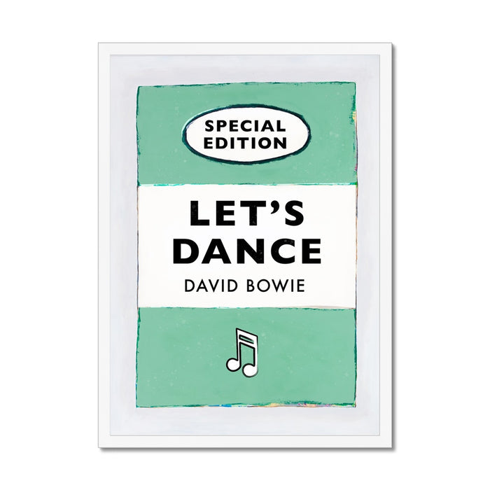 Let's Dance (Jade) Lyric Book Cover Print - Unframed