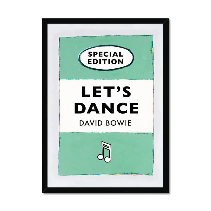 Let's Dance (Jade) Lyric Book Cover Print - Unframed