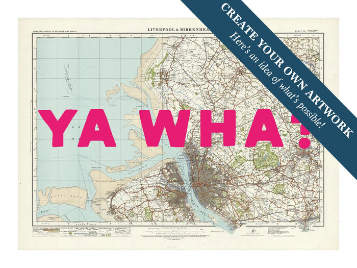 Custom Map Print of Liverpool | Personalised Map Print | Map Prints in Pink Wording - Framed Wall Art