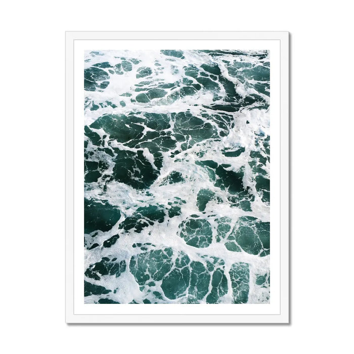 Marble Surf - Framed Print Wall Art 45.00 Beach House Art