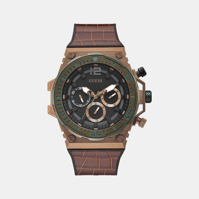 Guess Round Black Chronograph watch