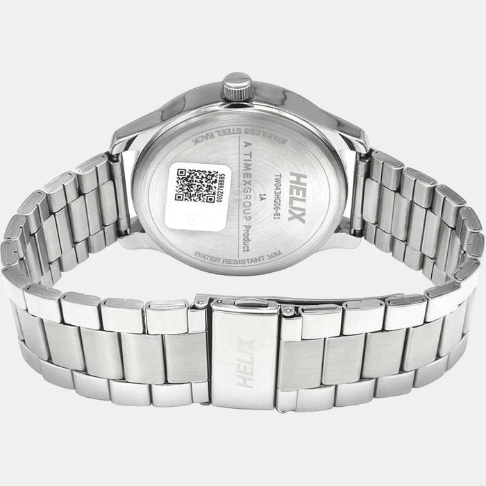 Helix Stainless Steel Round watch